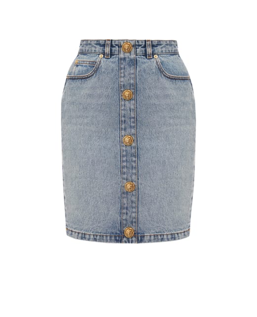 Balmain Джинсова спідниця - Артикул: FF0LC267DF97