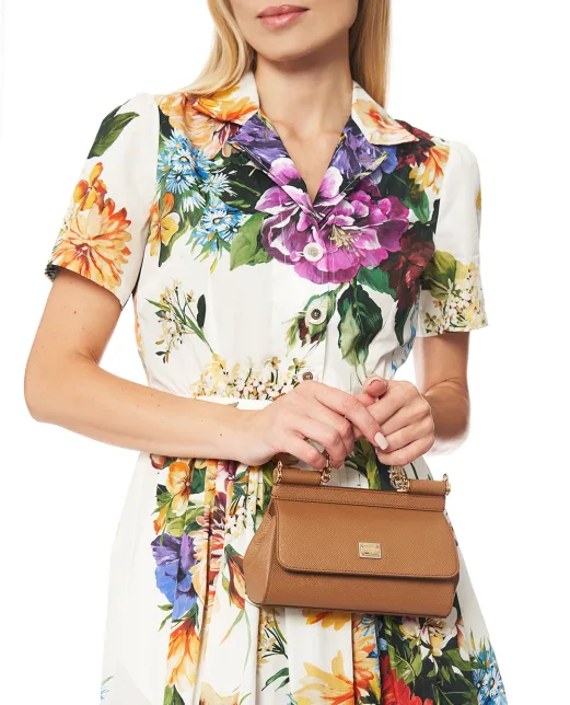 Dolce&Gabbana Кожаная сумка Sicily Small - Артикул: BB7116-B1001