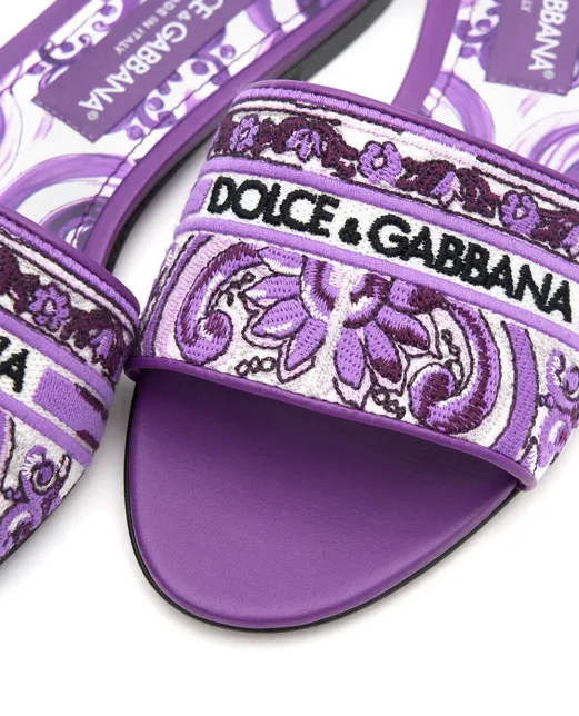 Dolce&Gabbana Мюлі з вишивкою - Артикул: CQ0571-AV804