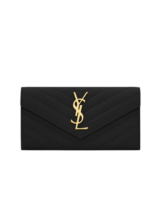 Saint Laurent Шкіряний гаманець Monogram - Артикул: 372264-BOW01