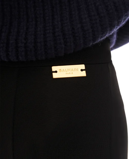Balmain Легінси з Джерсі зі штрипками - Артикул: FF0OC013JL05