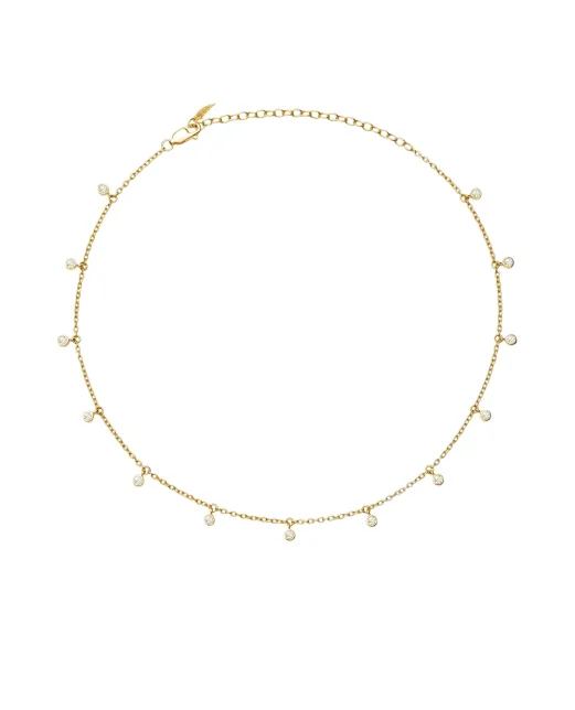 Missoma Намисто-чокер з підвісками з кристалів - Артикул: CM-G-NC1-CZ