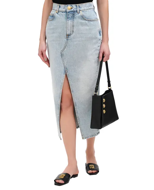 Balmain Джинсовая юбка - Артикул: EF1LD460DF23