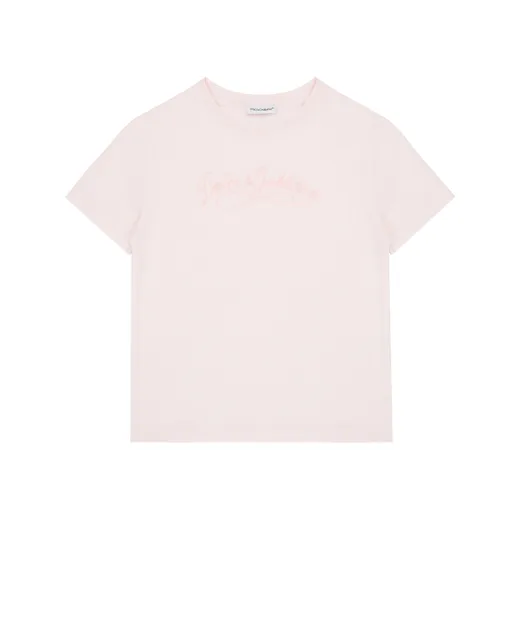 Dolce&Gabbana Дитяча футболка з вишивкою - Артикул: L5JTNK-G7PYF-B