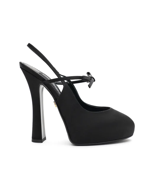 Dolce&Gabbana Слингбэки из атласа - Артикул: CG0930-AE547