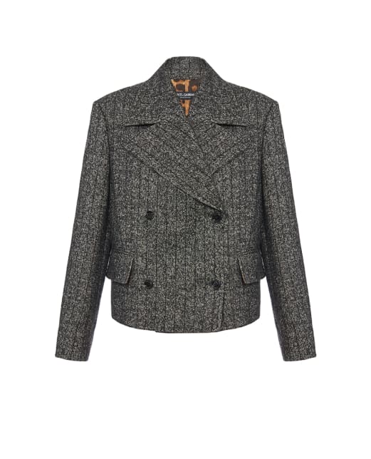 Dolce&Gabbana Двубортный жакет из шерсти - Артикул: F27FXT-FRZAN