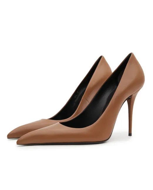 Saint Laurent Кожаные лодочки Élysée - Артикул: 833447-AADF0