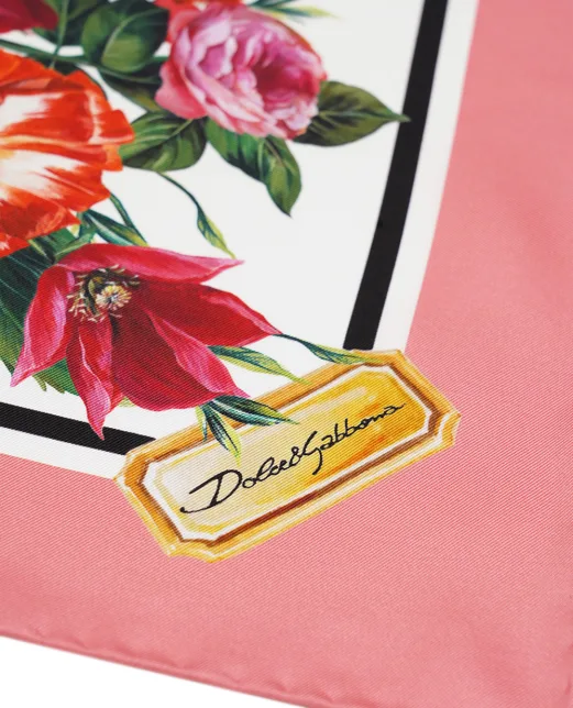 Dolce&Gabbana Шовкова хустка - Артикул: FN093R-GDC7A