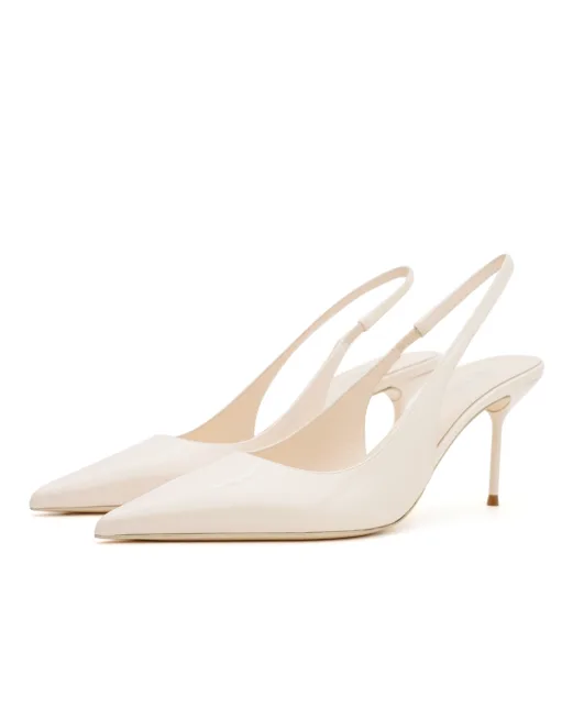 Paris Texas Туфли-слингбэки Lidia из лакированной кожи - Артикул: PX1635-XVN01