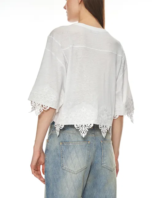 Balmain Топ із льону - Артикул: FF1EE130BD05