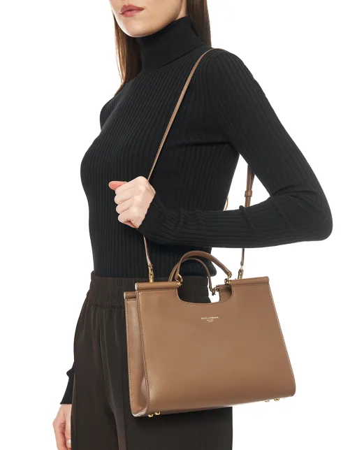 Dolce&Gabbana Кожаная сумка Sicily Small - Артикул: BB7728-B7321