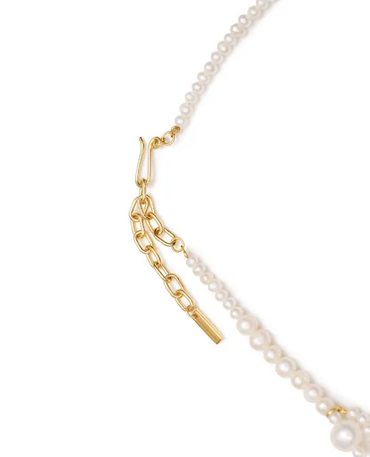 Completedworks Намисто з перлами та переробленого золота вермель - Артикул: P208