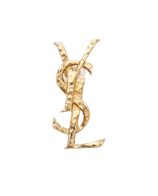 Saint Laurent Серьга Cassandre с кованым узором - Артикул: 833828-Y1614