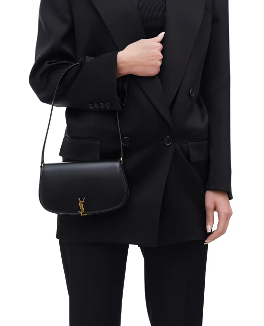 Saint Laurent Кожаная сумка Voltaire Mini - Артикул: 779642-0SX0W