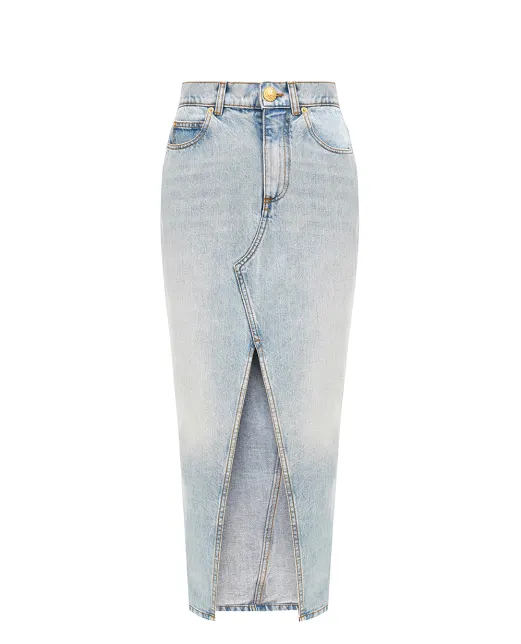 Balmain Джинсовая юбка - Артикул: EF1LD460DF23