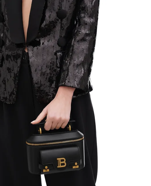 Balmain Кожаная сумка B-Buzz - Артикул: EN1BH952LSLX