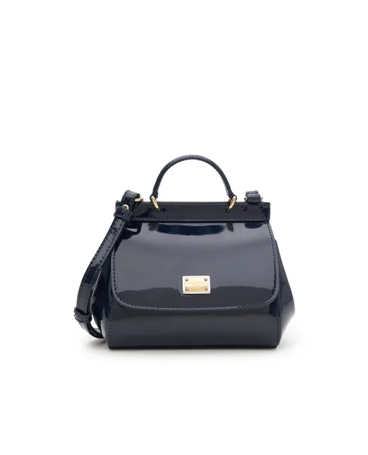 Dolce&Gabbana Детская кожаная лакированная сумка Sicily Mini - Артикул: EB0003-A1067