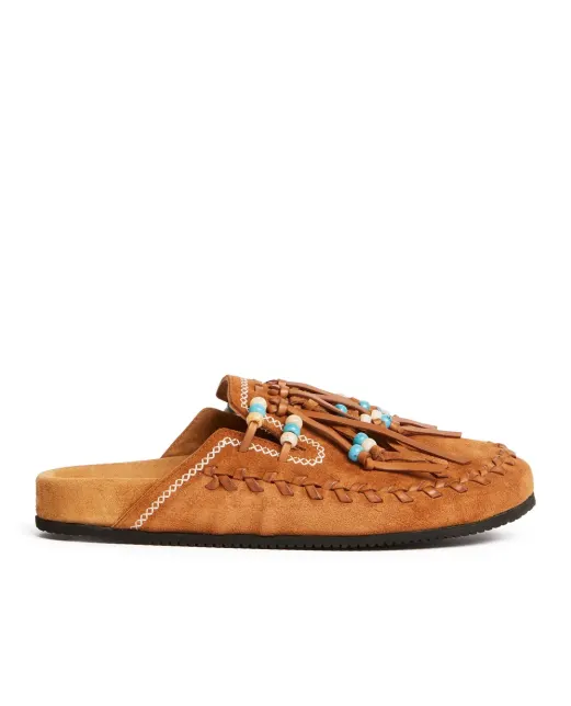 Alanui Мюли из телячьей замши - Артикул: LWIJ006R26LEA0016000