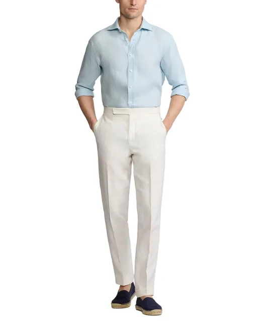 Ralph Lauren Purple Label Льняная рубашка - Артикул: 790964218006