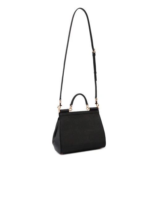 Dolce&Gabbana Кожаная сумка Sicily Large - Артикул: BB6002-B1001