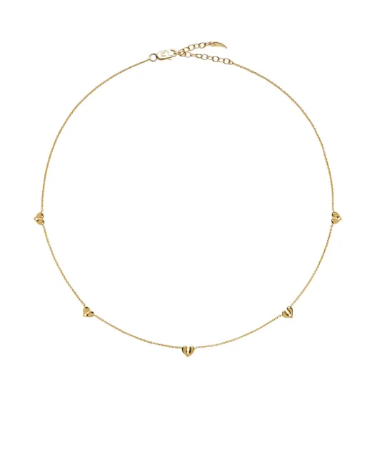 Missoma Намисто-чокер з підвісками у формі серця - Артикул: VAL-G-N11-NS