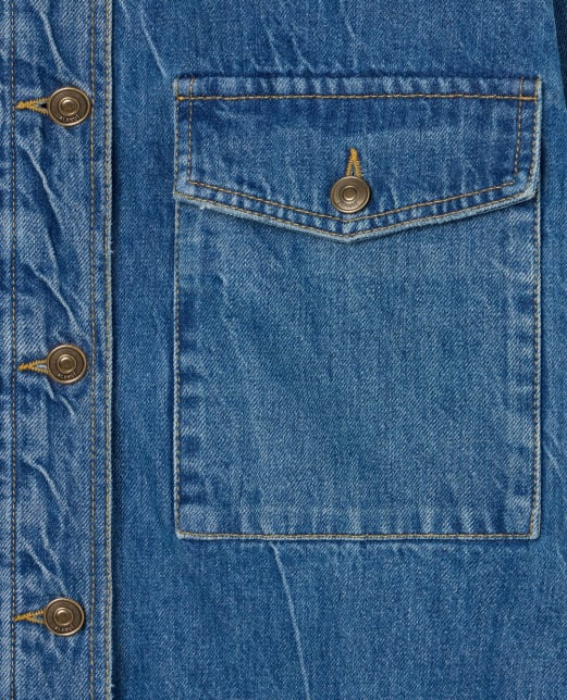 Alanui Джинсовая рубашка - Артикул: LWYD004R26DEN0014764