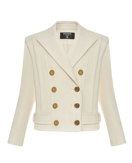 Balmain Укорочений кашеміровий жакет - Артикул: FF1UA095WB50