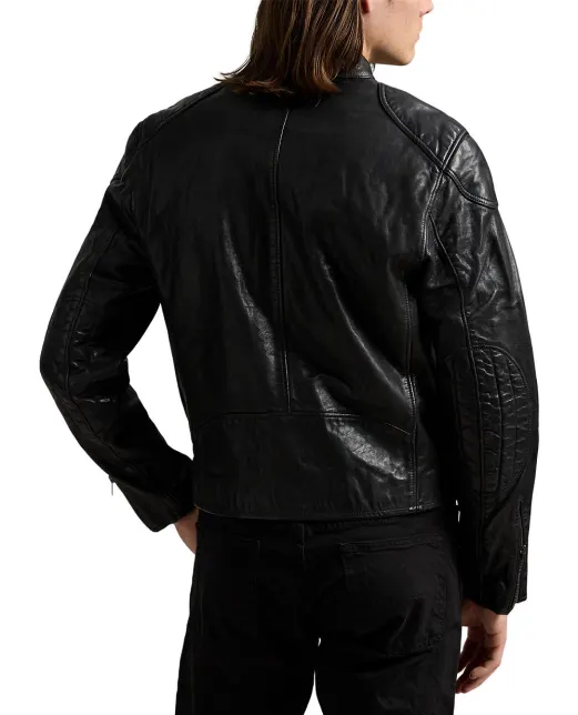 Polo Ralph Lauren Куртка CAFÉ RACER из кожи - Артикул: 710970573001