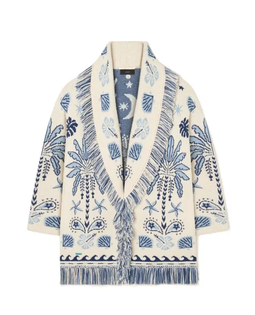 Alanui Кардиган из шерсти и хлопка - Артикул: LWHB064R26KNI003OF45