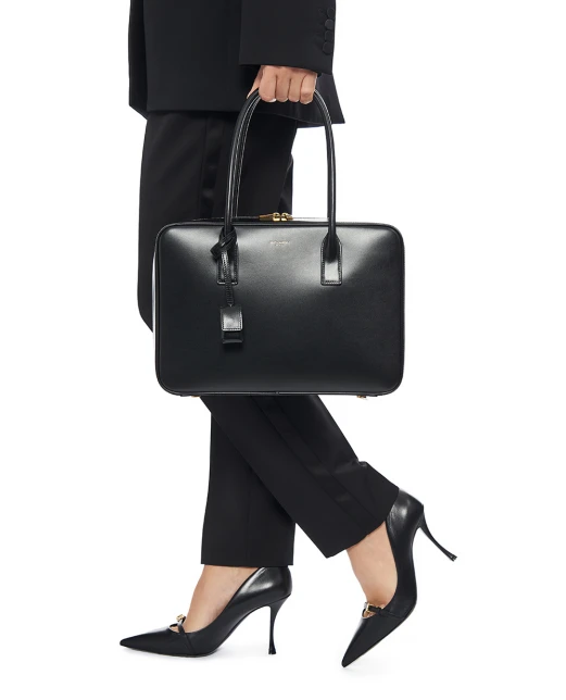 Saint Laurent Сумка Sac De Jour Bauletto из кожи - Артикул: 832383-0SX0W