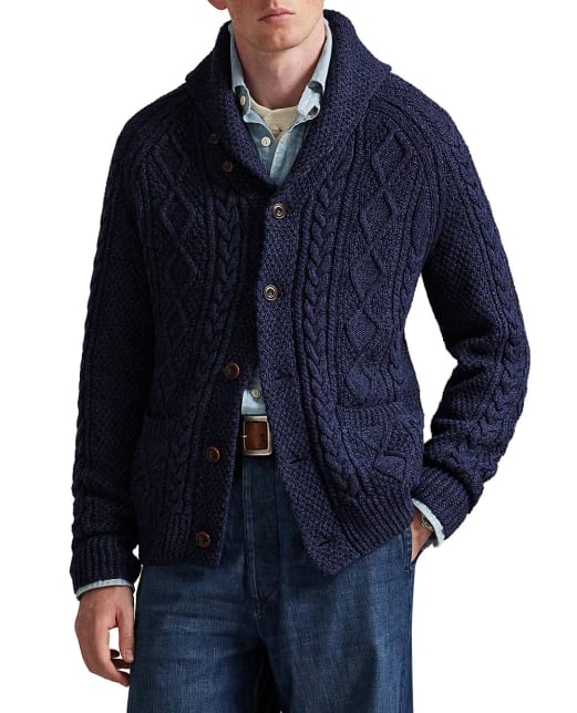 Polo Ralph Lauren Кардиган с арановым воротом - Артикул: 710P02704001