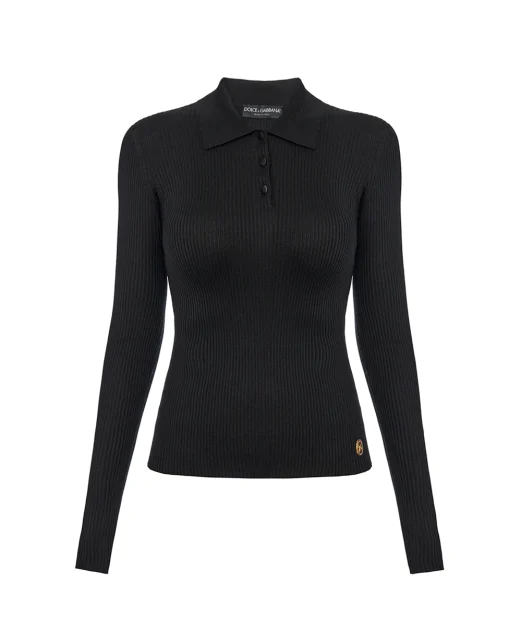 Dolce&Gabbana Рубашка-поло из кашемира - Артикул: FXZ27T-JBW0G