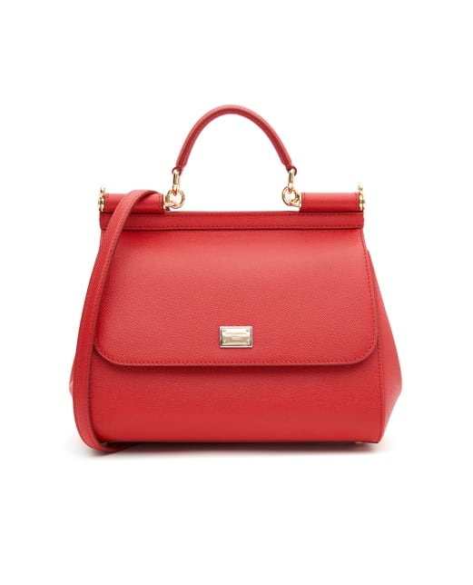 Dolce&Gabbana Шкіряна сумка Sicily Large - Артикул: BB6002-B1001
