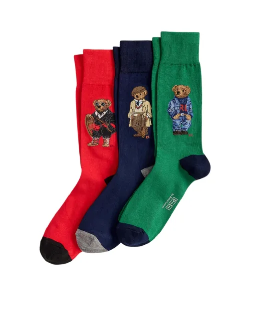 Polo Ralph Lauren Шкарпетки Polo Bear (3 пари) - Артикул: 449P04717001