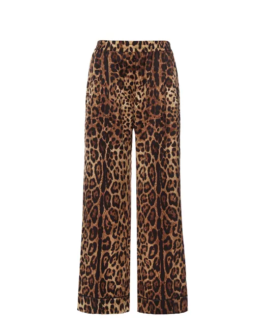 Dolce&Gabbana Пижамные брюки из шёлка - Артикул: FTAMPT-FSAXY