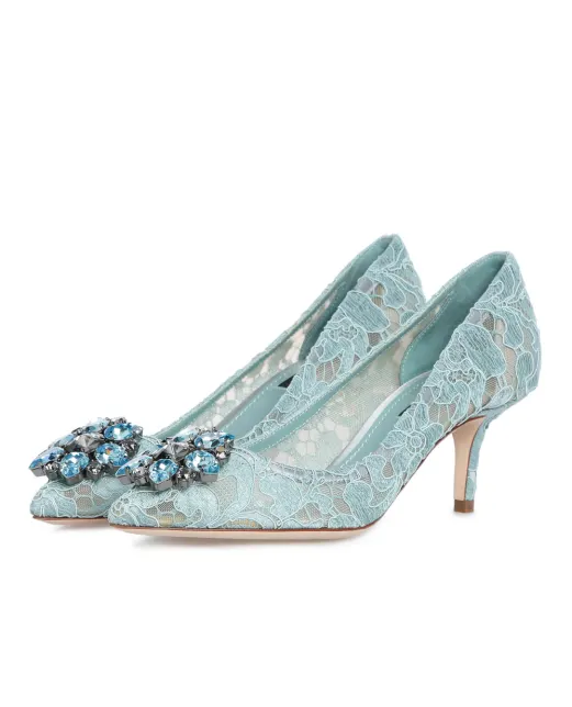 Dolce&Gabbana Мереживні човники Rainbow Lace - Артикул: CD0066-AL198-s