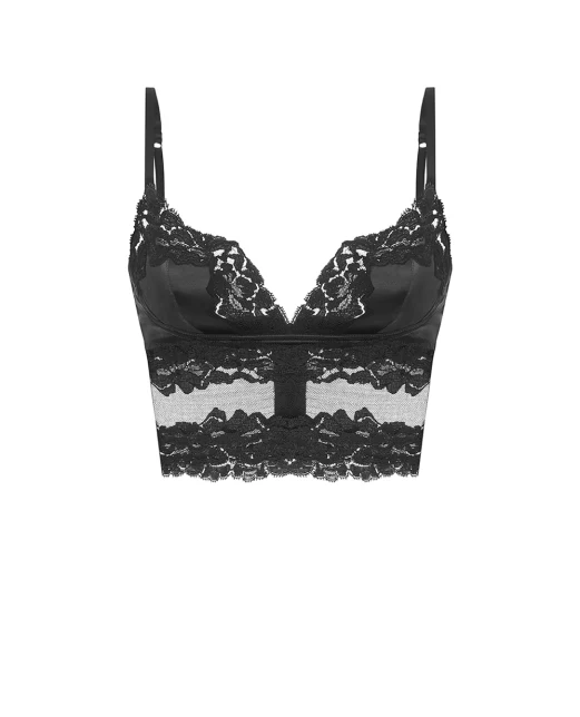 Dolce&Gabbana Топ з мережива та атласу - Артикул: O7A33T-ON07V