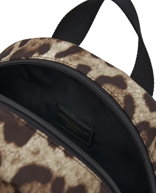 Dolce&Gabbana Детский рюкзак с леопардовым принтом - Артикул: EB0206-AJ555