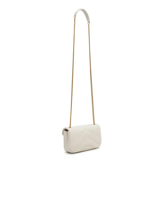 Saint Laurent Сумка зі шкіри Loulou Mini - Артикул: 821749-AAEAX