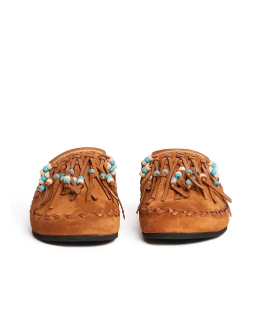 Alanui Мюли из телячьей замши - Артикул: LWIJ006R26LEA0016000