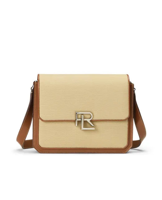 Ralph Lauren Collection Сумка-кроссбоди из холста и кожи - Артикул: 435968250001