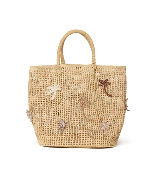 Alanui Сумка-тоут из рафии с пальмой - Артикул: LWNA011R26MAT00117OF