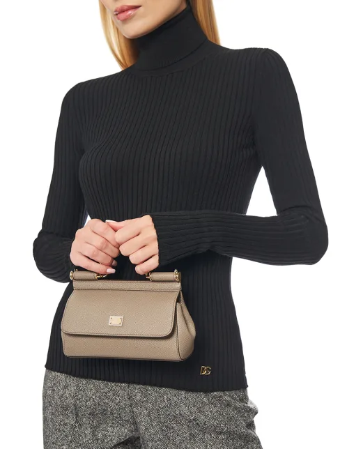 Dolce&Gabbana Кожаная сумка Sicily Small - Артикул: BB7116-B1001