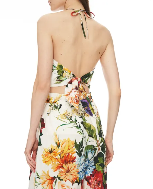 Dolce&Gabbana Топ з квітковим принтом - Артикул: F7BB7T-HS5TR