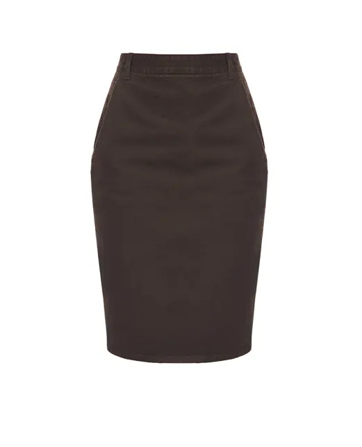 Saint Laurent Спідниця-олівець з логотипом - Артикул: 845698-Y09WJ