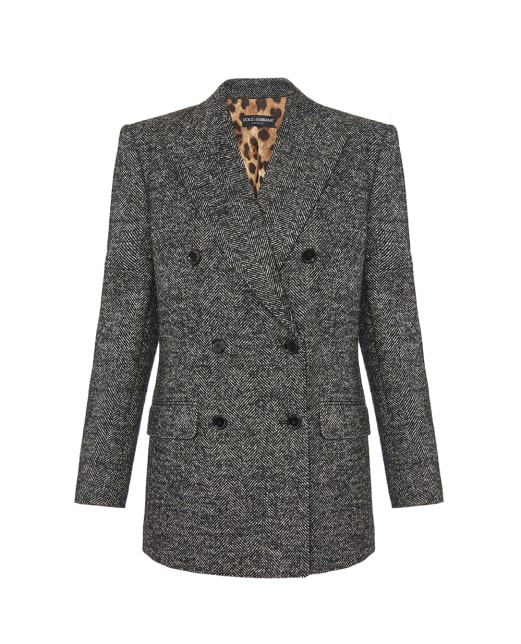 Dolce&Gabbana Двубортный жакет из шерсти - Артикул: F293DT-FCZAF