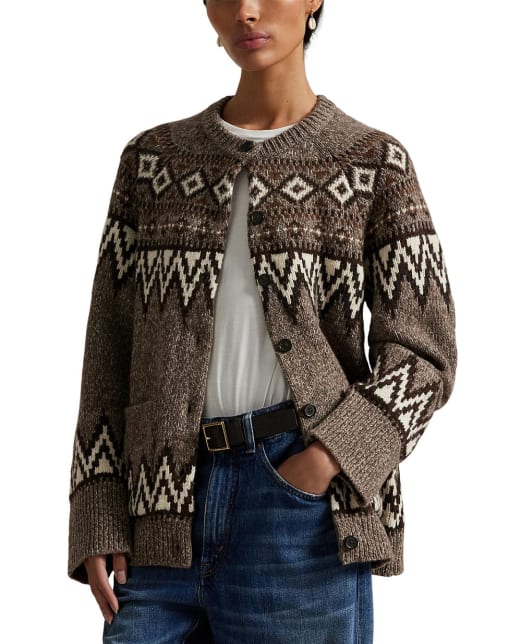 Polo Ralph Lauren Кардиган из шерстяной смеси в стиле Fair Isle - Артикул: 211978326001