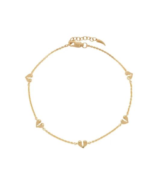 Missoma Браслет з підвісками у формі серця - Артикул: VAL-G-B2-NS-M