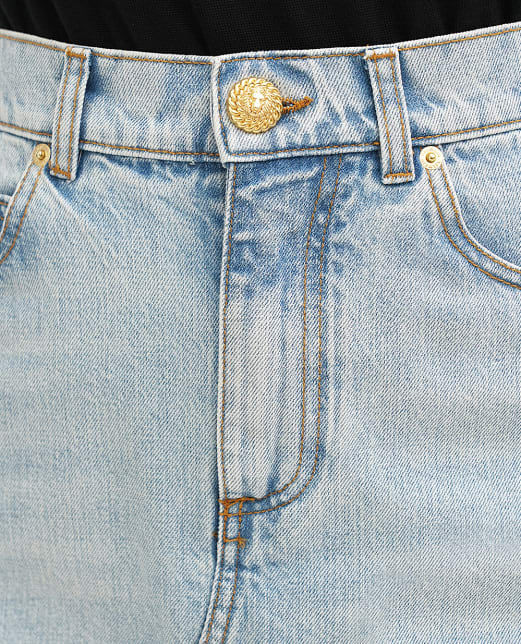 Balmain Джинсовая юбка - Артикул: EF1LD460DF23