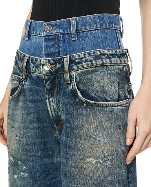 Dolce&Gabbana Джинси з подвійною талією - Артикул: FTDGSD-G8OH5